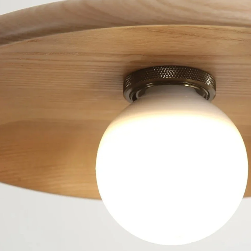 Simple Wooden LED Hanging Light