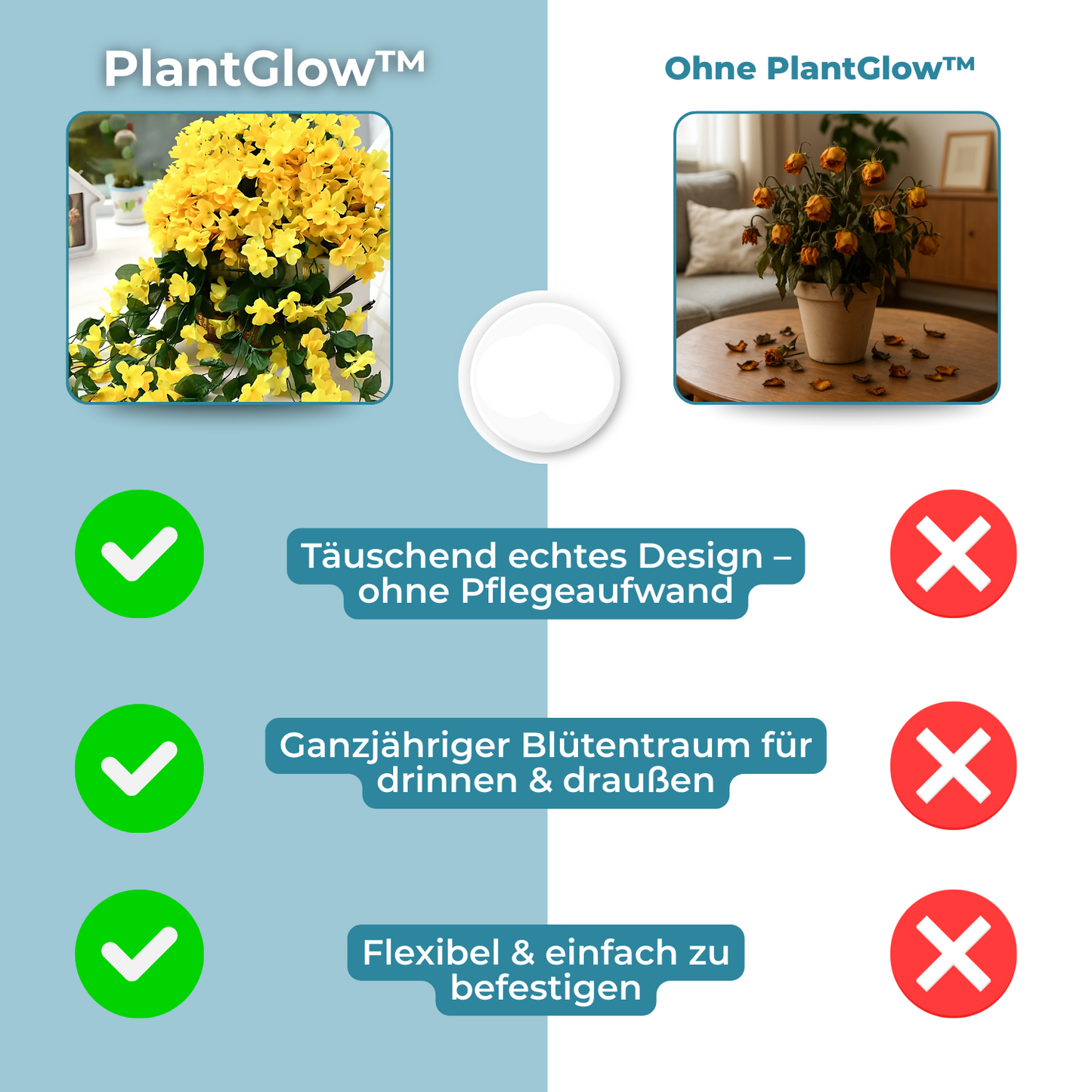 Fresh Green PlantGlow Indoor Lamp