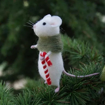 Spooky Felt Rat Decor Ornament