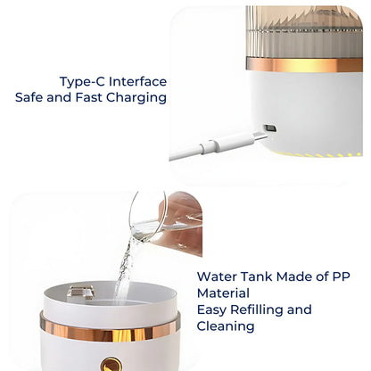 Compact USB Essential Oil Diffuser & Night Lamp