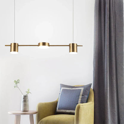 Sleek Metal Hanging Light - AuraDrum