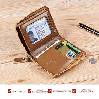 Secure Leather RFID Wallet for Men Women