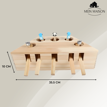 Cat Play Wooden Interactive Toy