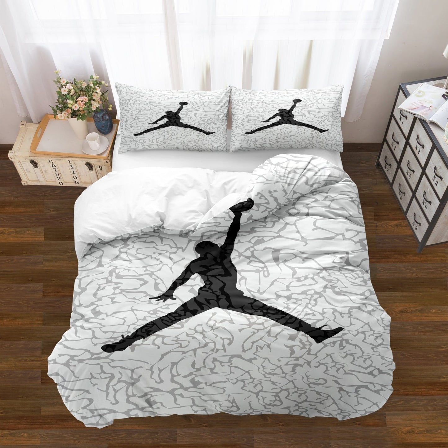Premium Athletic Basketball Bedding Set