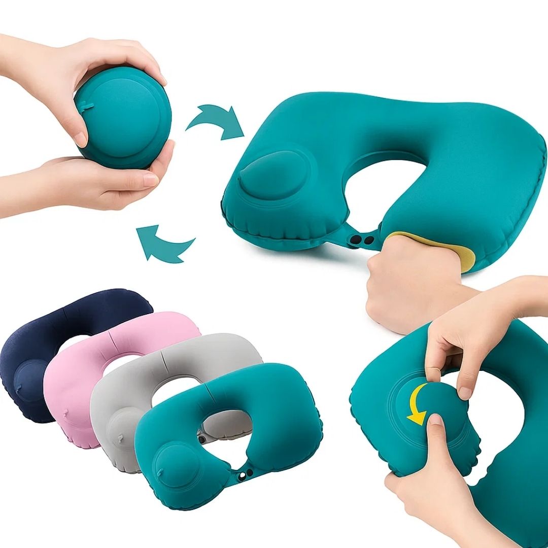 Comfortable Inflatable Travel Neck Pillow