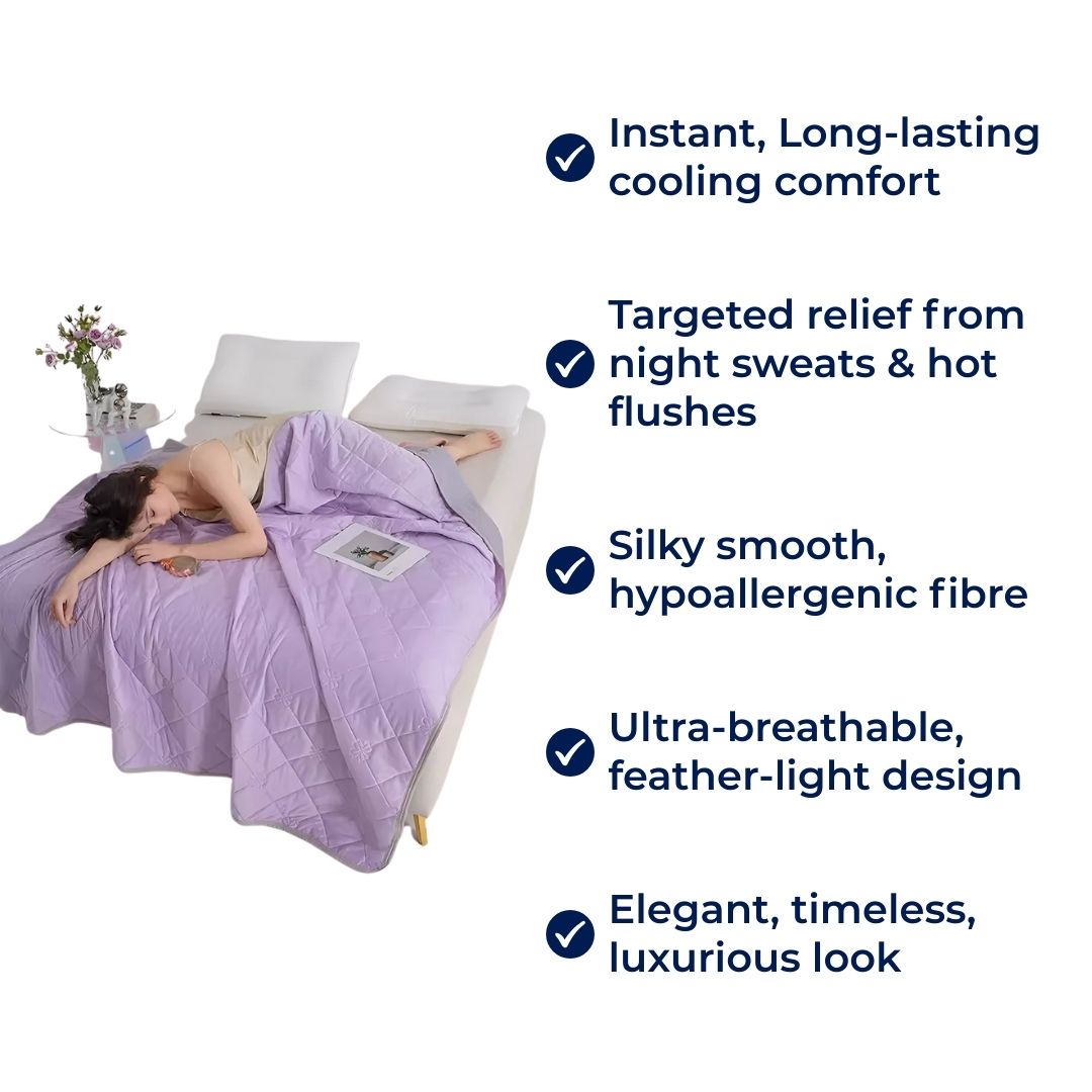 Cooling Blanket for Night Sweats Relief