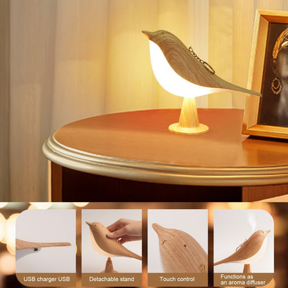 Colorful USB Bird Shaped Desk Lamp with Sensor Switch