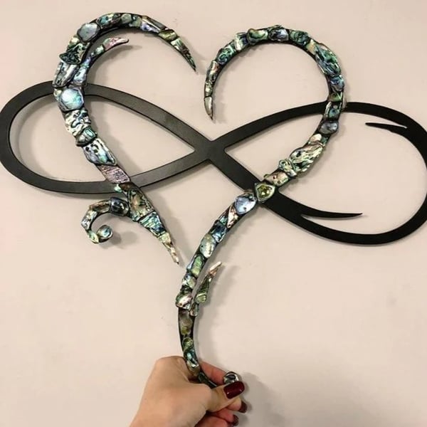 Romantic Metal Heart Wall Art