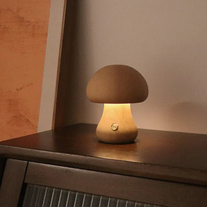 Warm Wood LED Bedside Nightlight