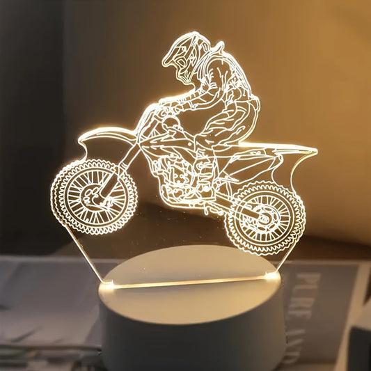 Cool Motocross 3D LED Night Light - Befez
