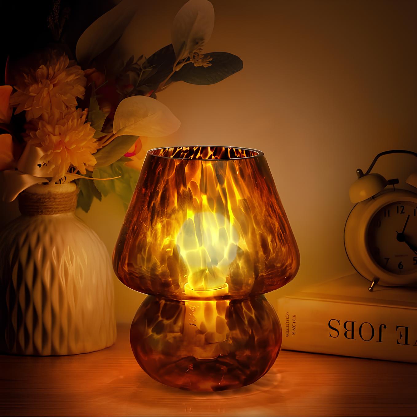 Unique Artisan Glass Table Lamp