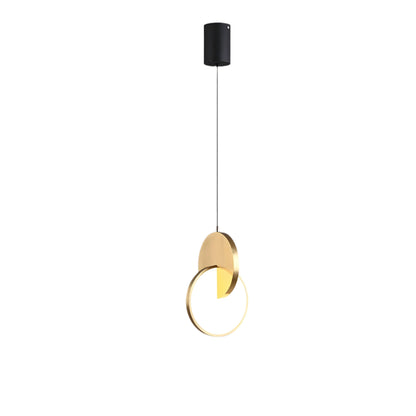 Stylish Round LED Hanging Light with Soft Warm Glow