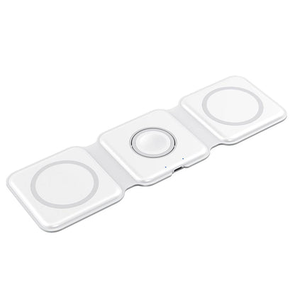 Compact 3 in 1 Portable Wireless Charging Pad