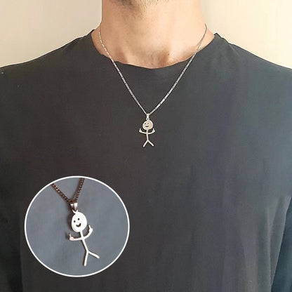 Trendy Novelty Laughing Necklace