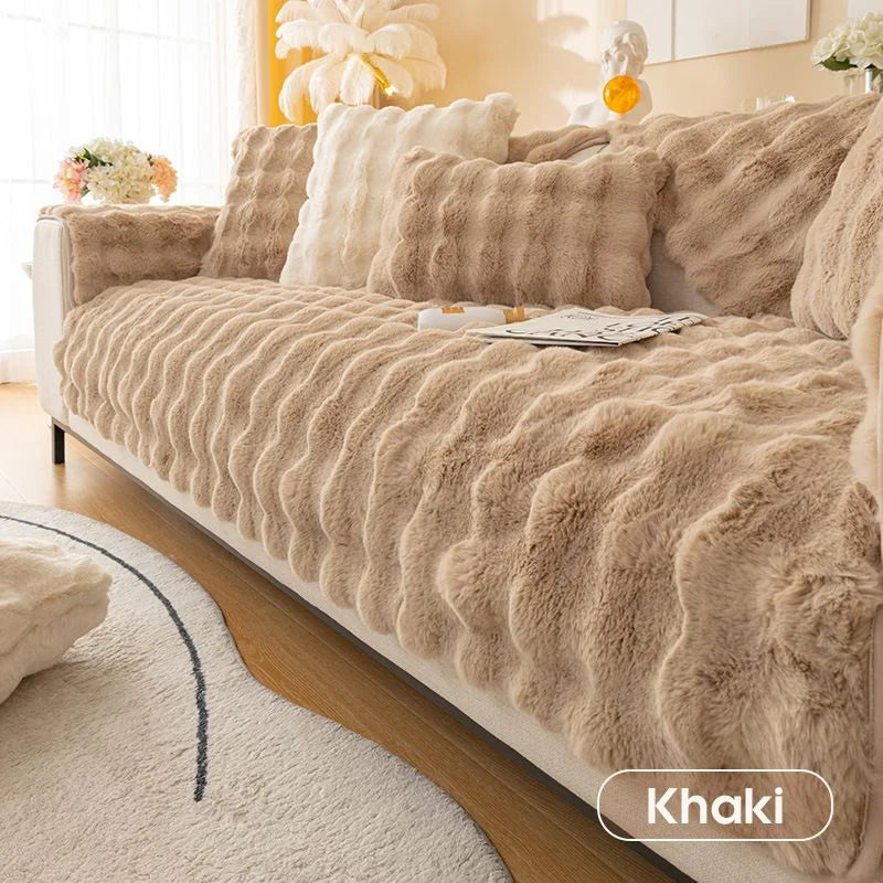 Plush Sofa Throw Blanket for Cozy Living Room Decor