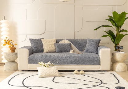 Fitted One-Piece Couch Cover