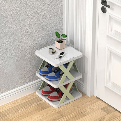 Compact 3-Tier Stackable Shoe Organizer
