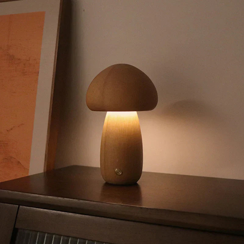 Warm Wood LED Bedside Nightlight