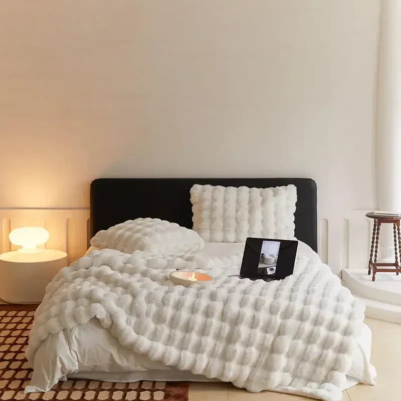 Cozy Plush Fleece Throw Blanket Winter Warmth - Befez