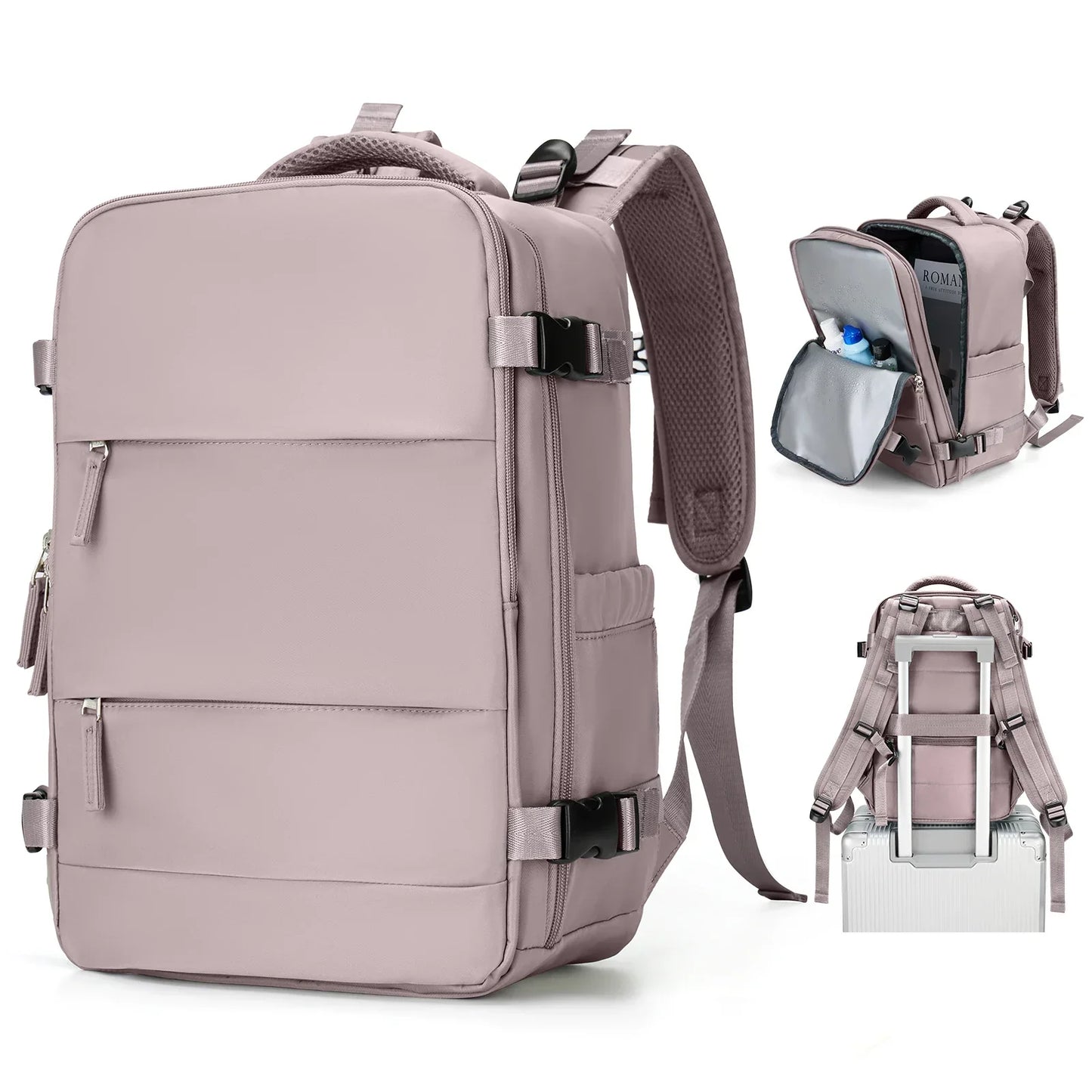 Waterproof Travel Backpack with Laptop Sleeve & Storage