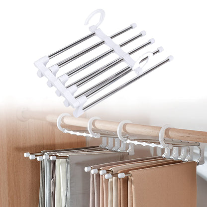Versatile 5-in-1 Space Saving Rack Hanger