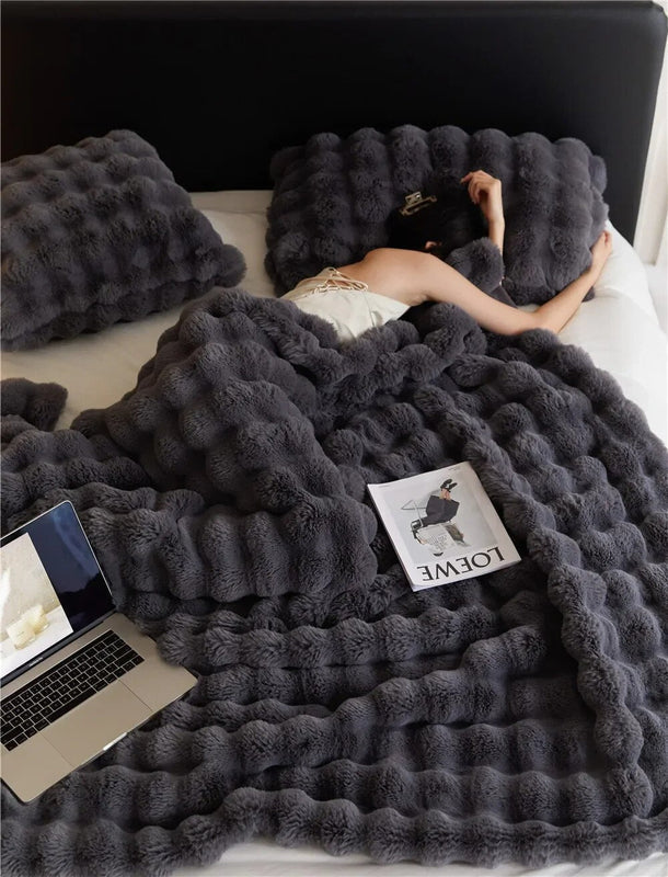 Cozy Fleece Reversible Soft Blanket