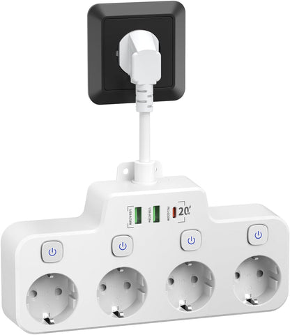 Compact USB Charging Station with Individual Outlet Control - Befez