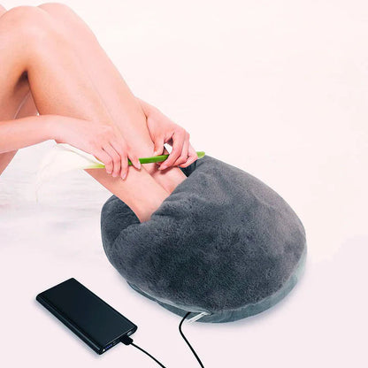 Cozy Electric Foot Warmer with SoftHeat and Adjustable Settings