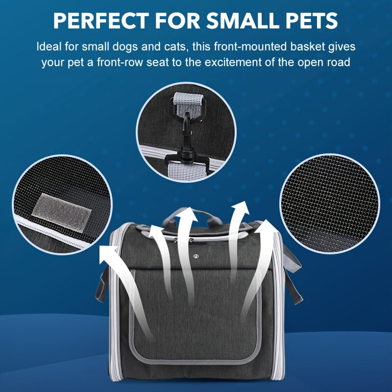 Collapsible Dog Bike Carrier Basket