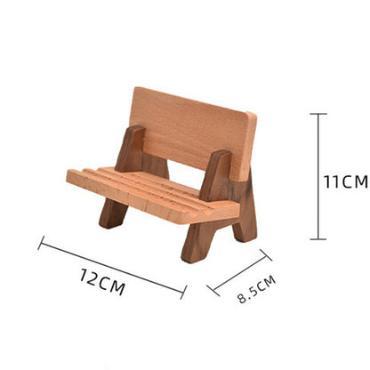 Sturdy Wooden Phone Stand with Adjustable Holder