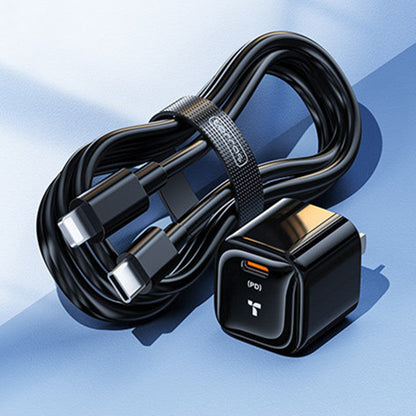 Compact Fast USB-C Wall Charger for Phone & Tablet