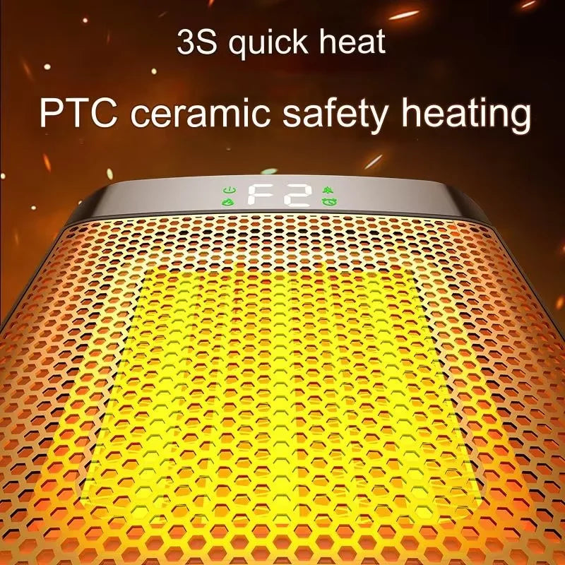 Compact 1500W Electric Space Heater Fan