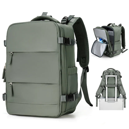 Waterproof Travel Backpack with Laptop Sleeve & Storage