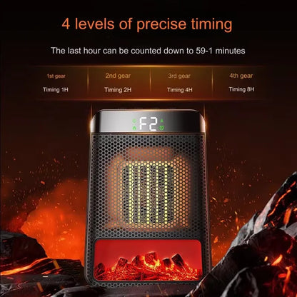 Compact 1500W Electric Space Heater Fan
