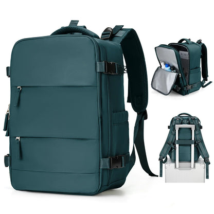 Waterproof Travel Backpack with Laptop Sleeve & Storage