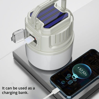 Portable Solar Powered LED Camping Lantern Light