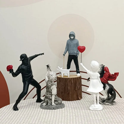 Befez | Banksy Figurine Set | Iconic Pop Art Decor