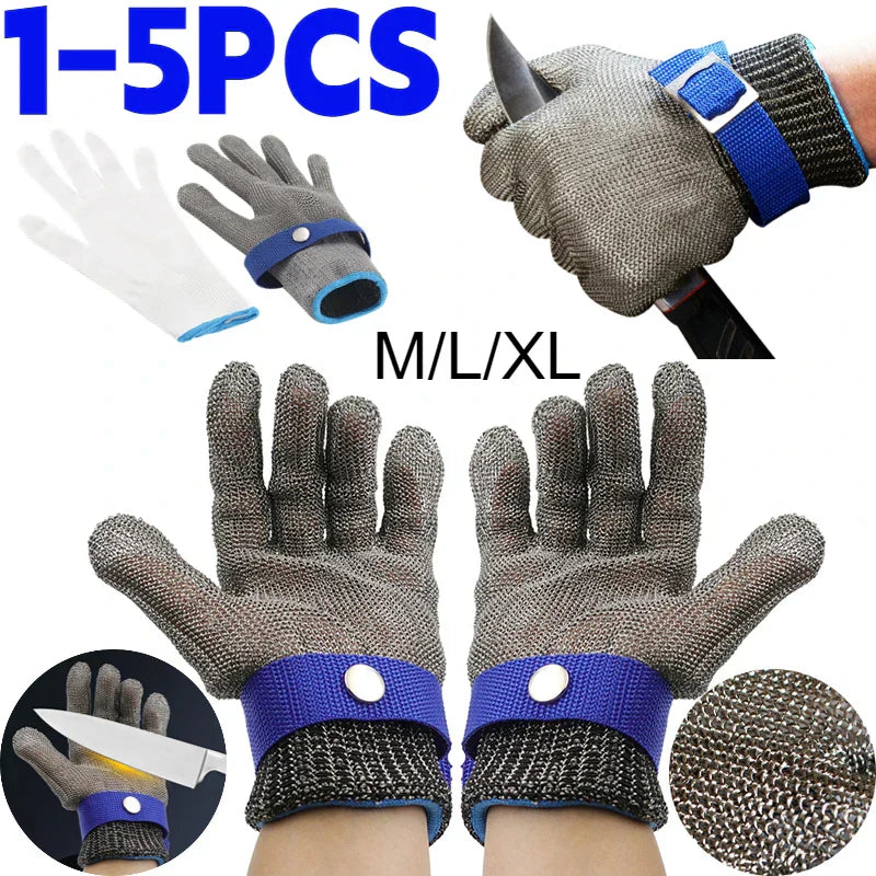Durable Steel Mesh Safety Gloves