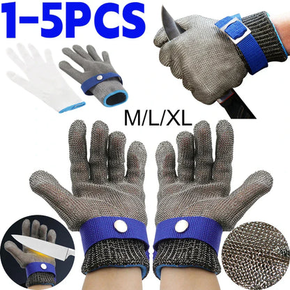 Durable Steel Mesh Safety Gloves