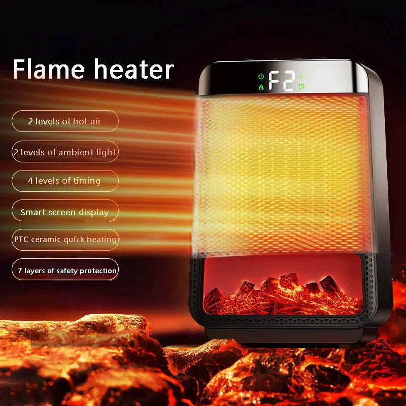 Compact 1500W Electric Space Heater Fan - Befez