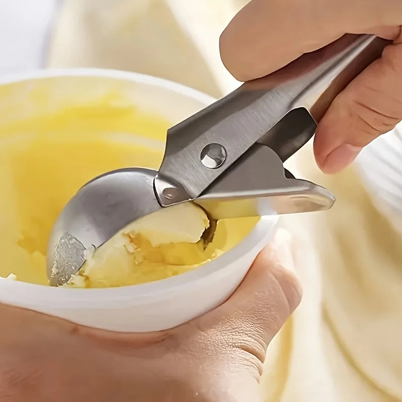 Durable Stainless Steel Ice Cream Scoop with Easy Grip
