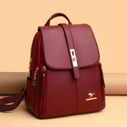 Premium Leather Ladies Backpack Purse