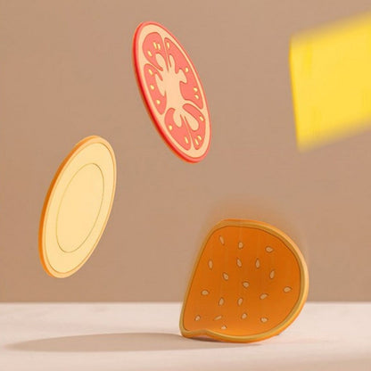Fun Burger Shaped Heat Resistant Coaster Set