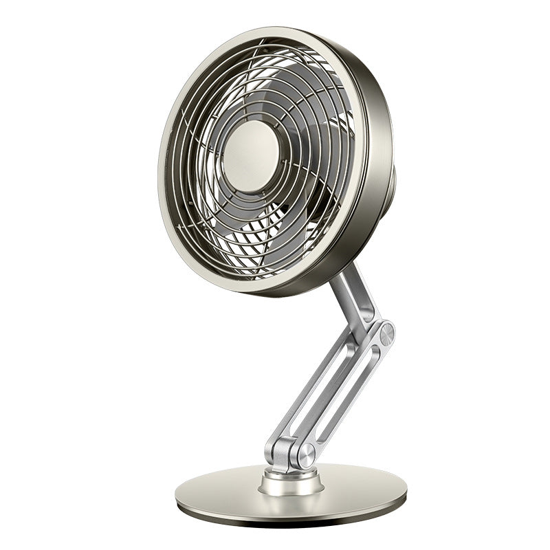 Compact Portable 360 Rotating Mini Metal Desk Fan