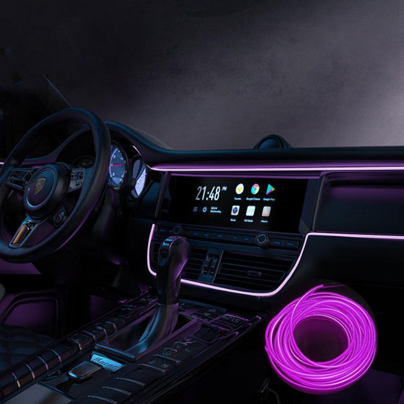 Car LED Interior Lighting USB Strip Kit