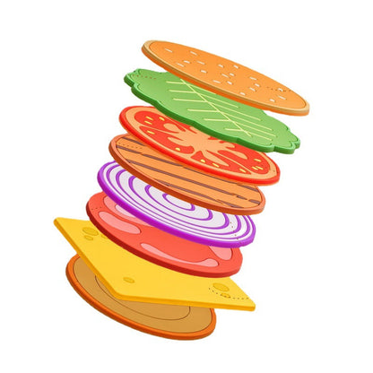 Fun Burger Shaped Heat Resistant Coaster Set