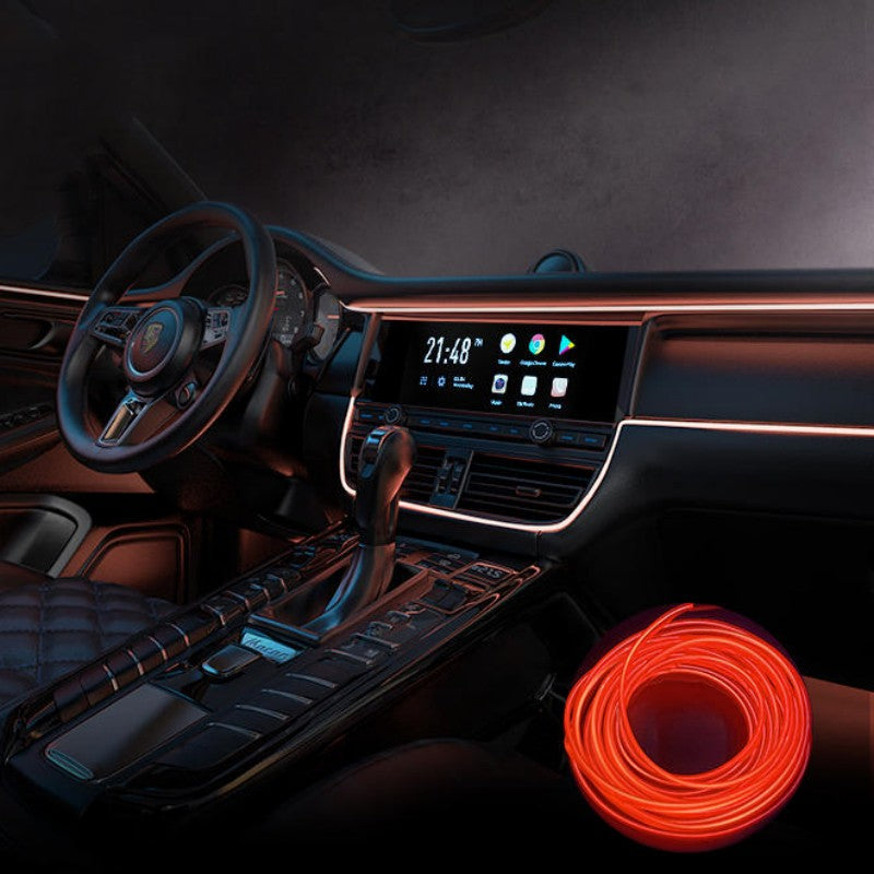 Car LED Interior Lighting USB Strip Kit