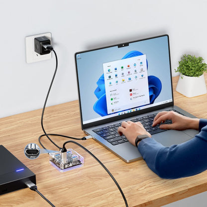 Slim 4-Port USB 3.0 Hub Expansion Dock