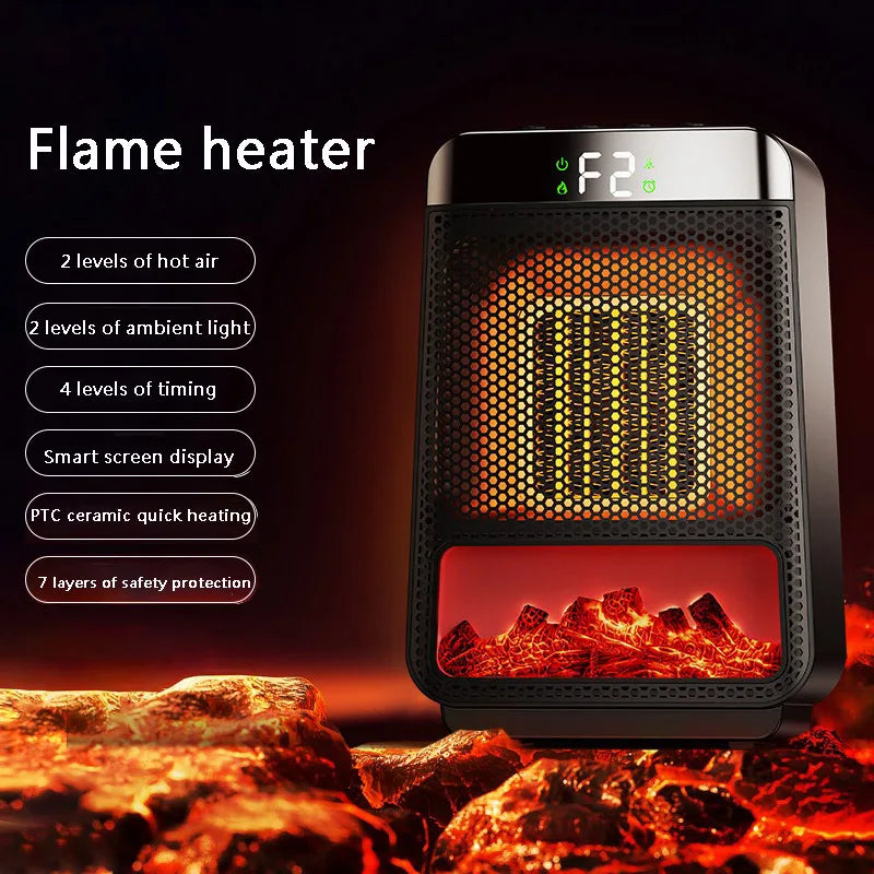 Compact 1500W Electric Space Heater Fan