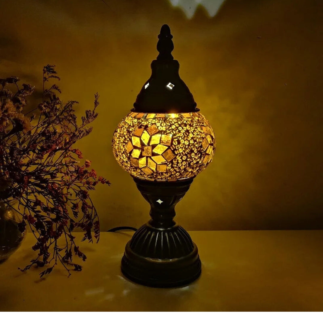 Vibrant Multicolor Glass Table Lamp